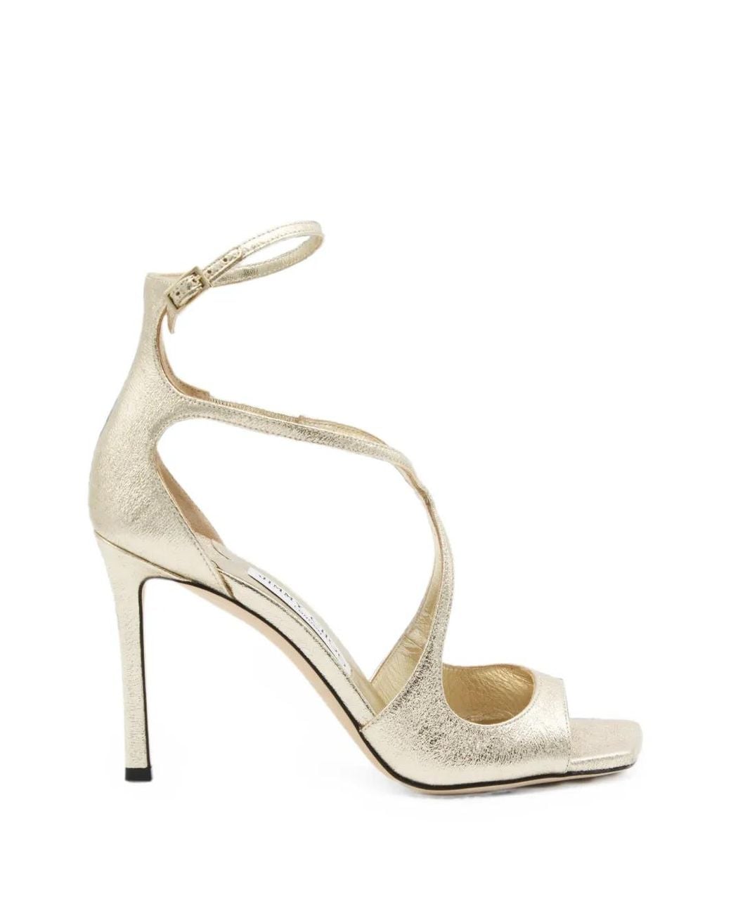 Jimmy Choo White Azia Strappy Sandals