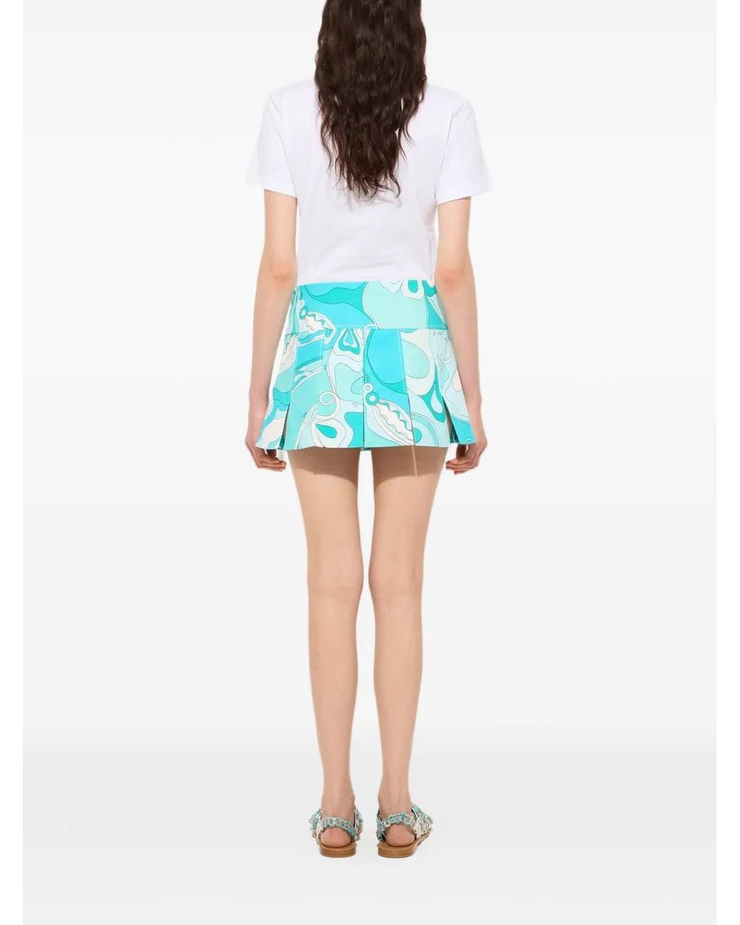 Emilio Pucci White T-Shirt En Coton À Logo