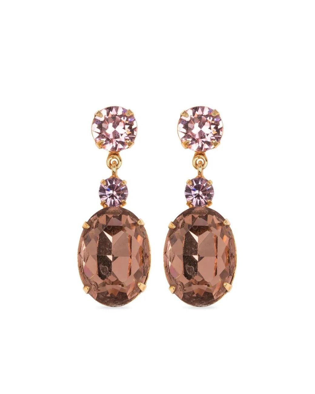 Jennifer Behr Pink Justine Drop Earrings