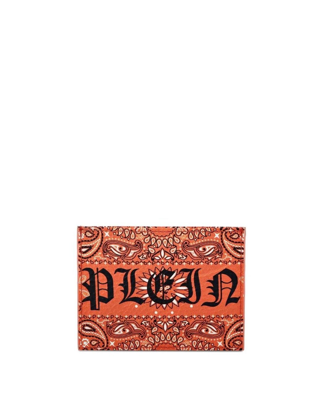 Philipp Plein Red Porte-Cartes Gothic Plein À Motif Cachemire for men
