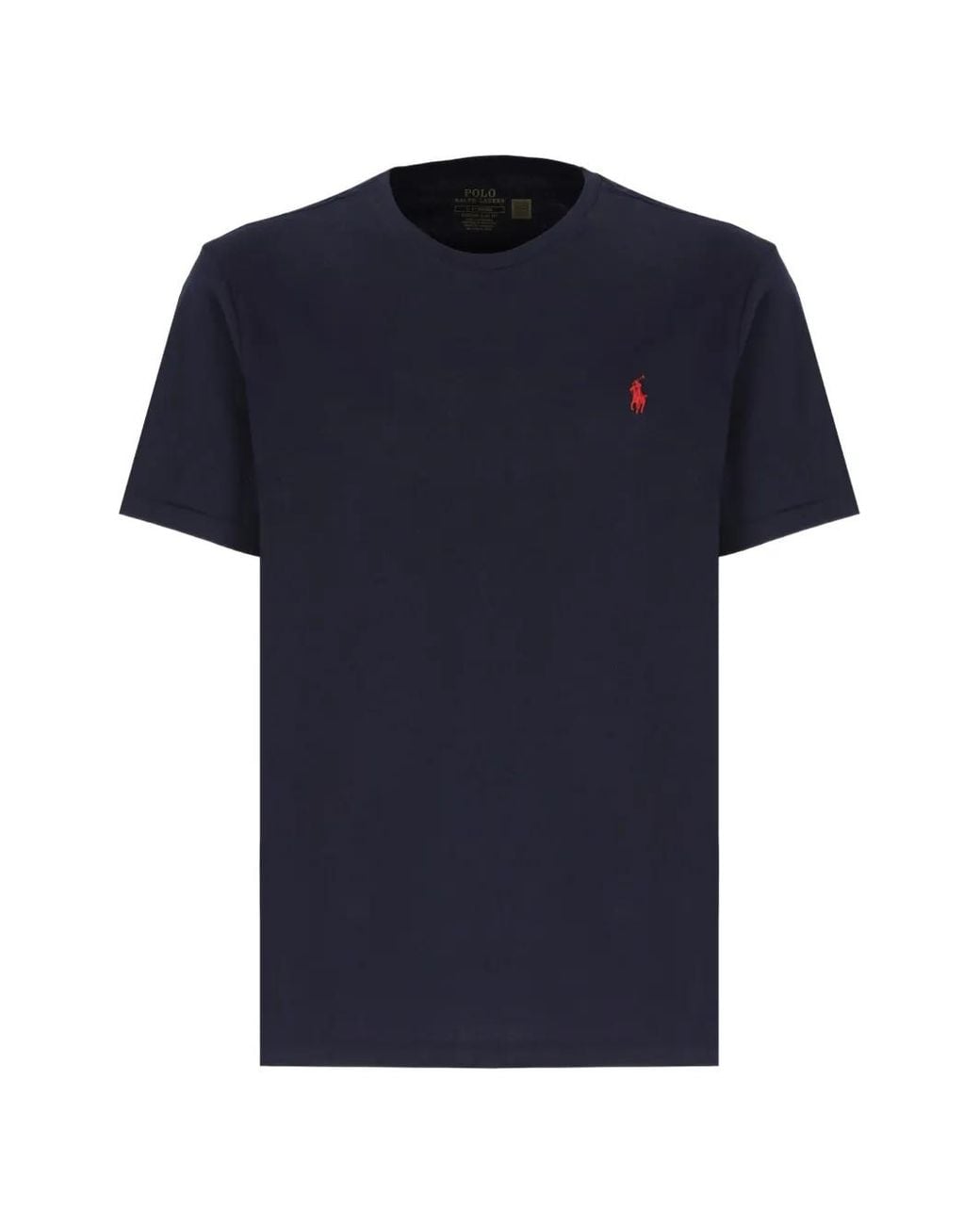 Polo Ralph Lauren Blue Embroidered-Pony T-Shirt for men