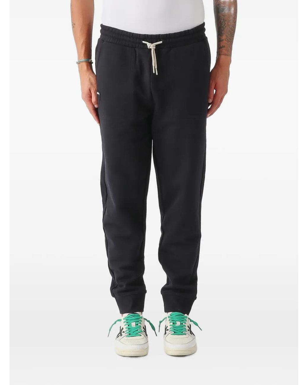 Blauer Black Walk Drawstring-Waist Track Pants for men