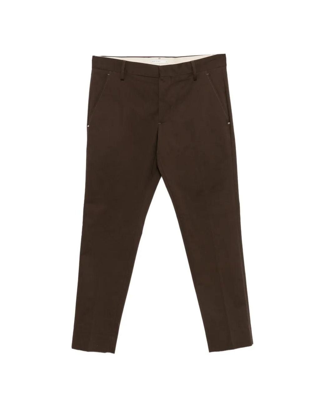 Entre Amis Gray Senna Belt-Loops Trousers for men