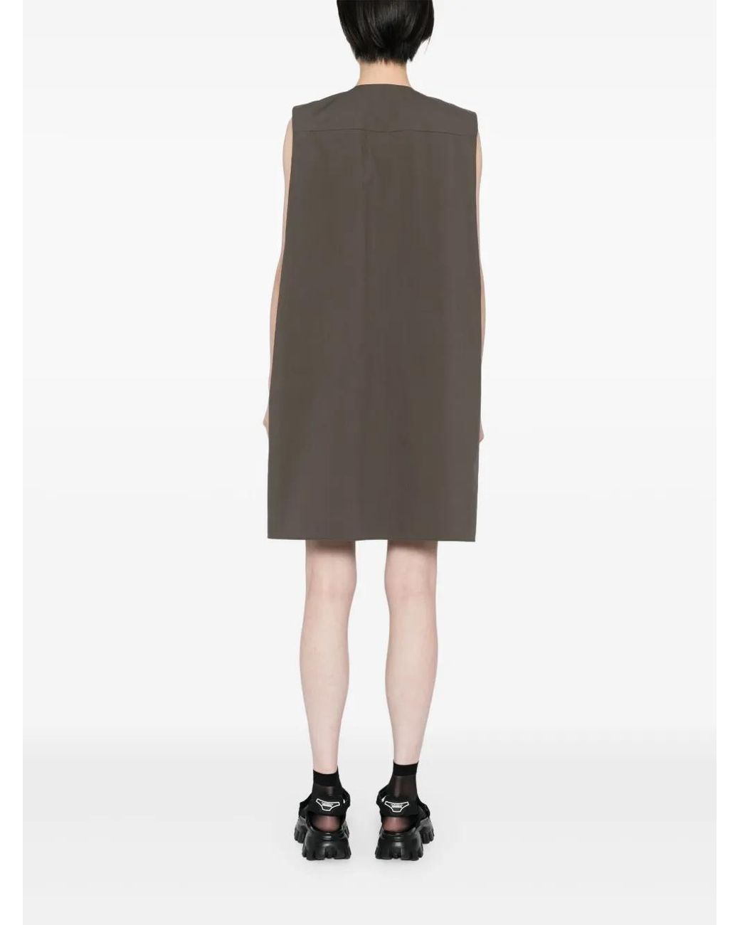 JNBY Gray Bead-Embellished Sleeveless Dress