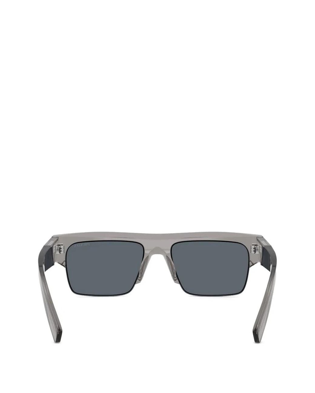 Prada Gray Lunettes De Soleil À Monture Carrée