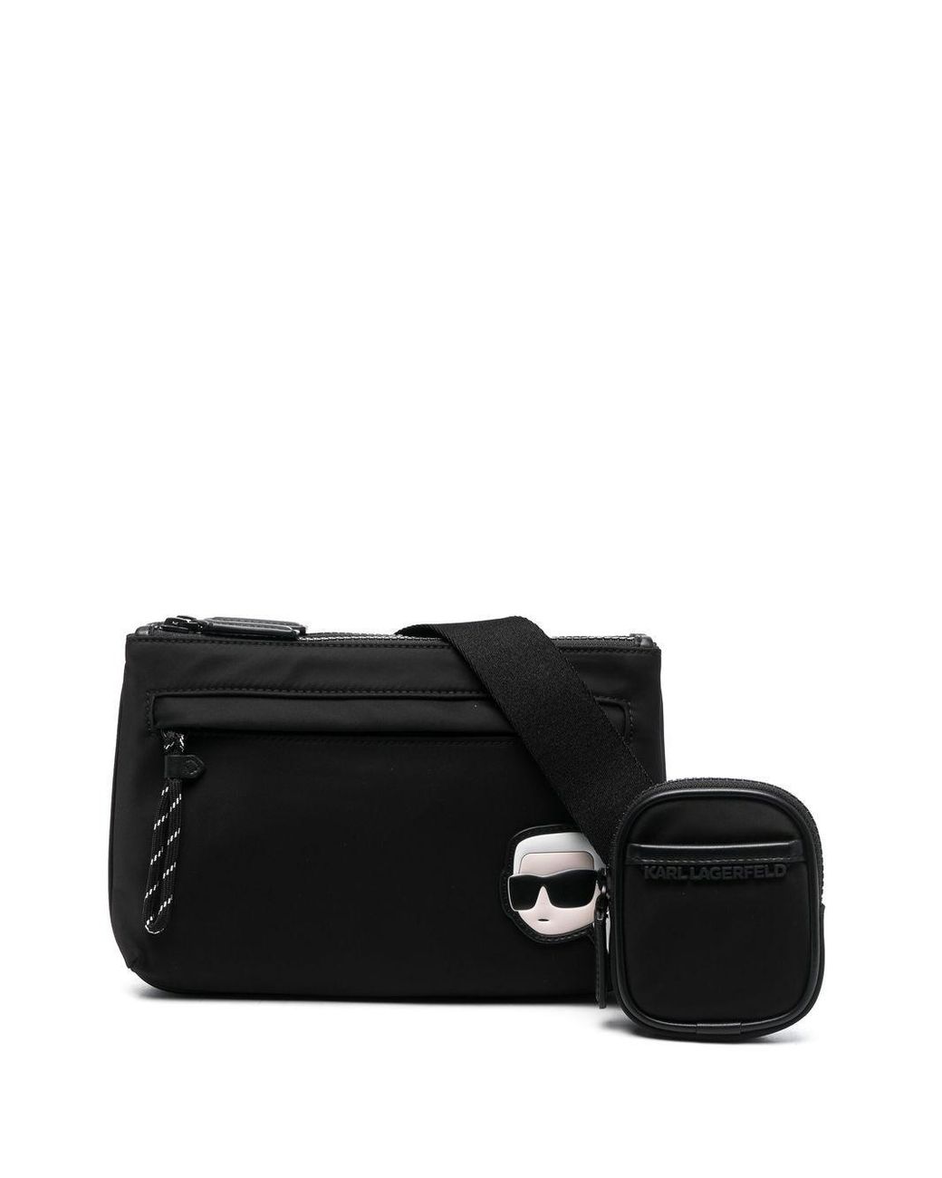 Karl Lagerfeld K/ikonik 2.0 Shoulder Bag in Black for Men | Lyst