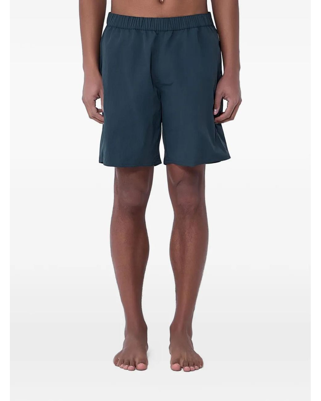 Moncler Blue Elasticated-Waist Shorts for men