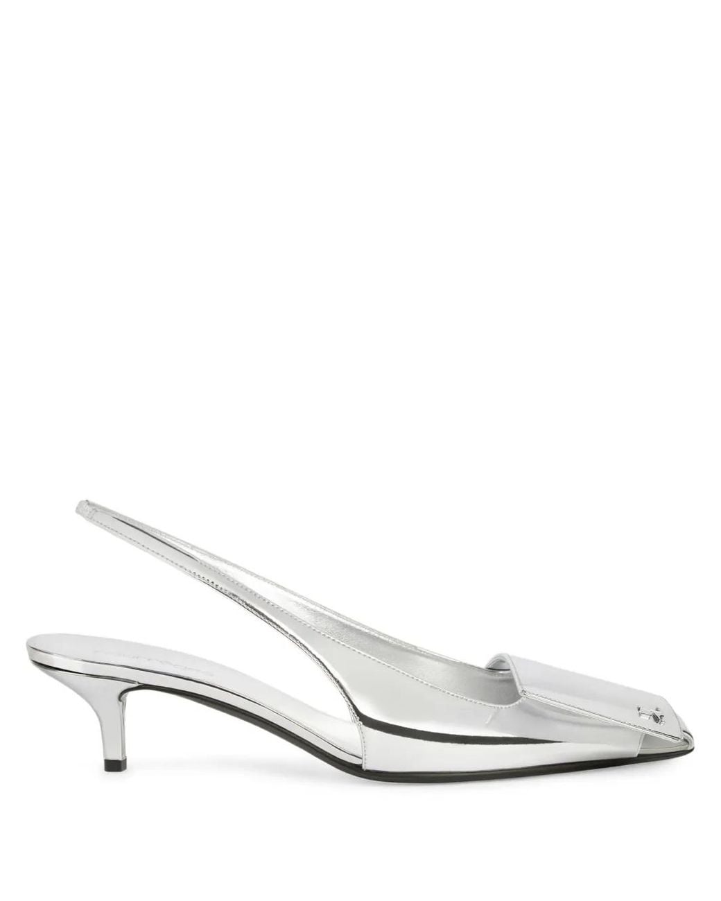 Courreges White Slingback-Pumps 45Mm