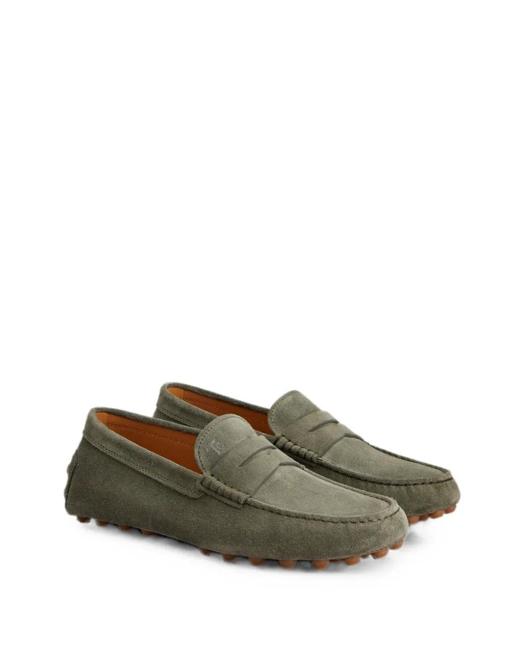 Tod's Green Gommino Bubble Boafers for men