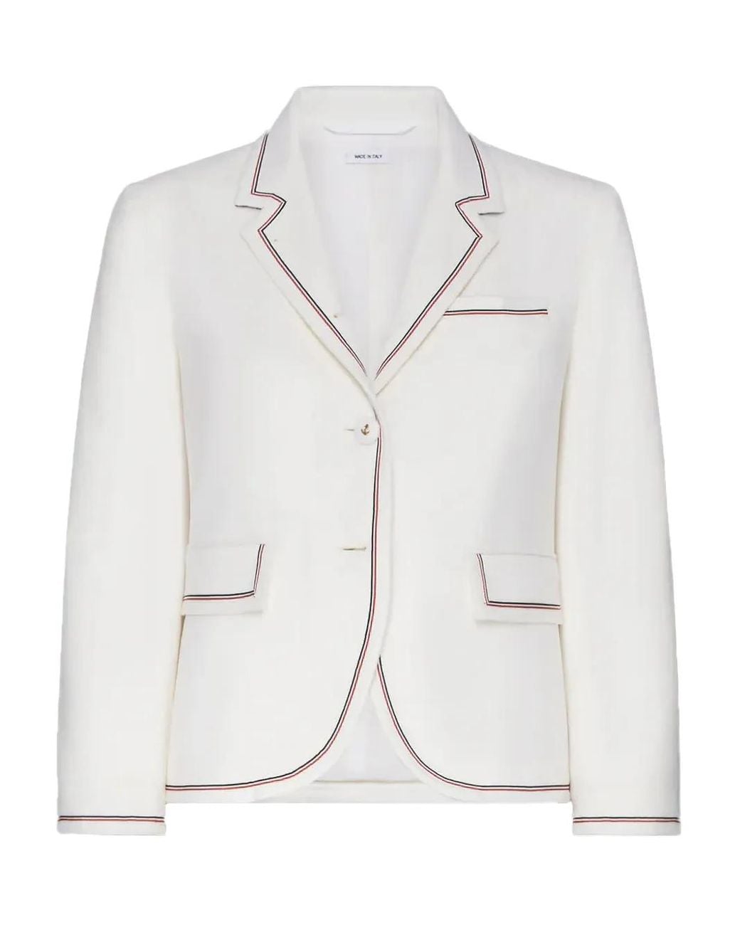 Thom Browne White Cashmere Blazer