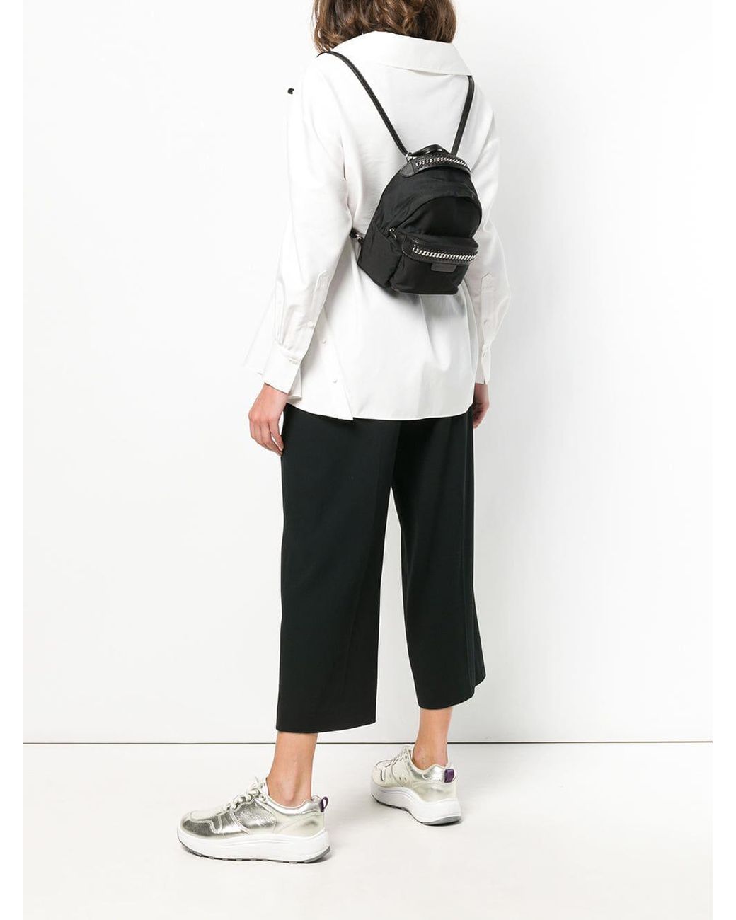 Stella McCartney Falabella Go Mini Backpack in Black Lyst UK