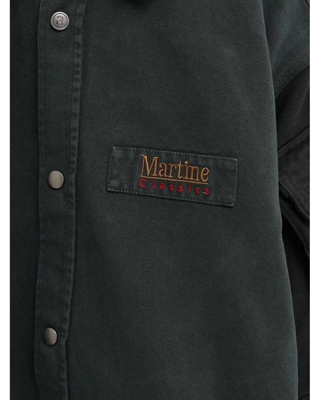 Martine Rose Black Denim Utility Overshirt for men