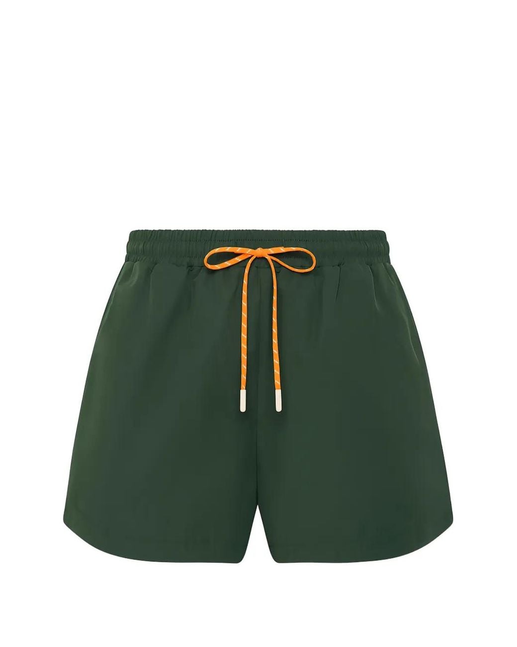 The Upside Green Billie Side-Stripe Running Shorts
