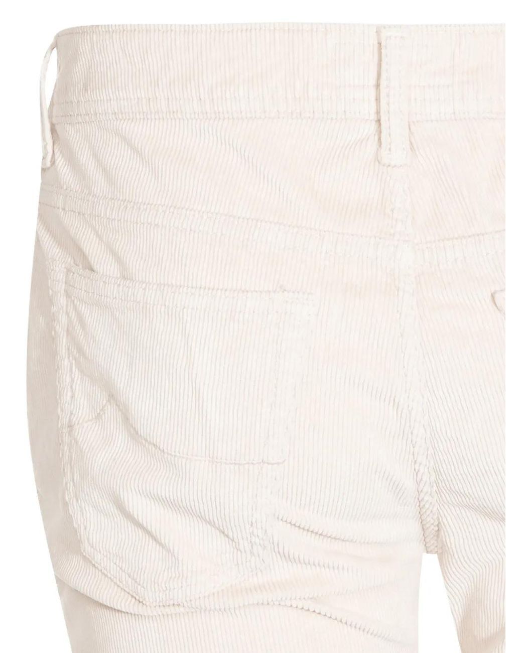 Jacob Cohen White Corduroy Trousers for men