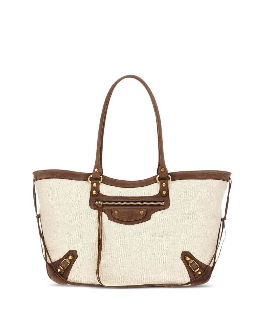 Balenciaga Natural Le City Beach Tote Bag Medium