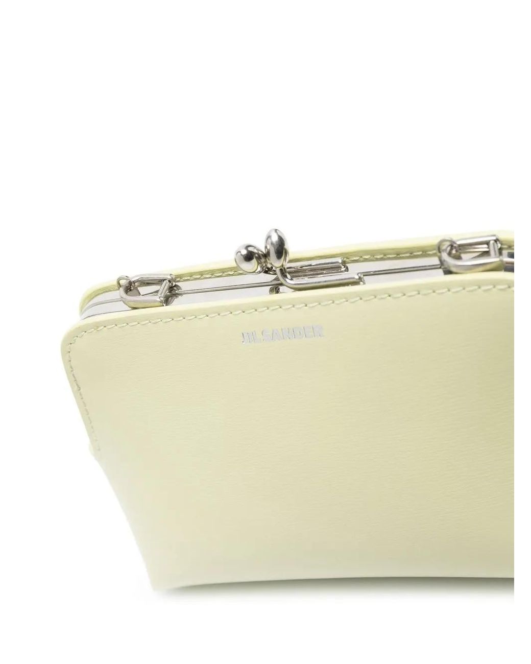 Jil Sander Natural Logo-Print Crossbody Bag
