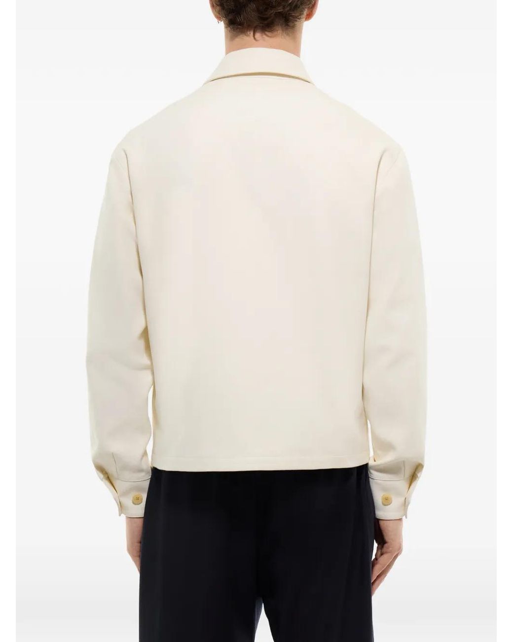 Fursac White Zip-Fastening Lightweight Jacket for men
