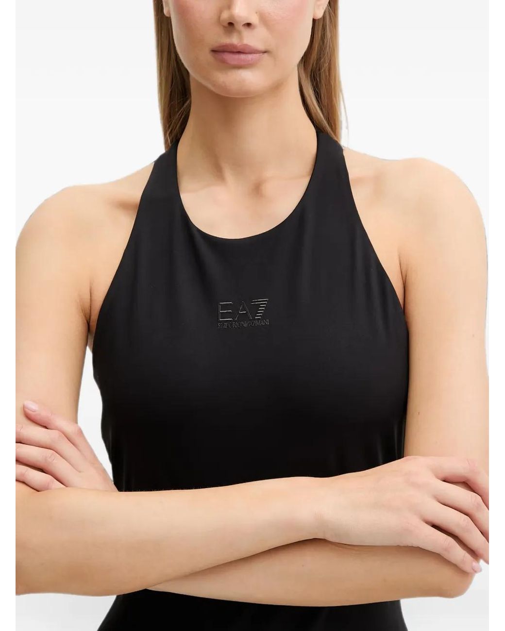 EA7 Romper Met Logodetail in het Black