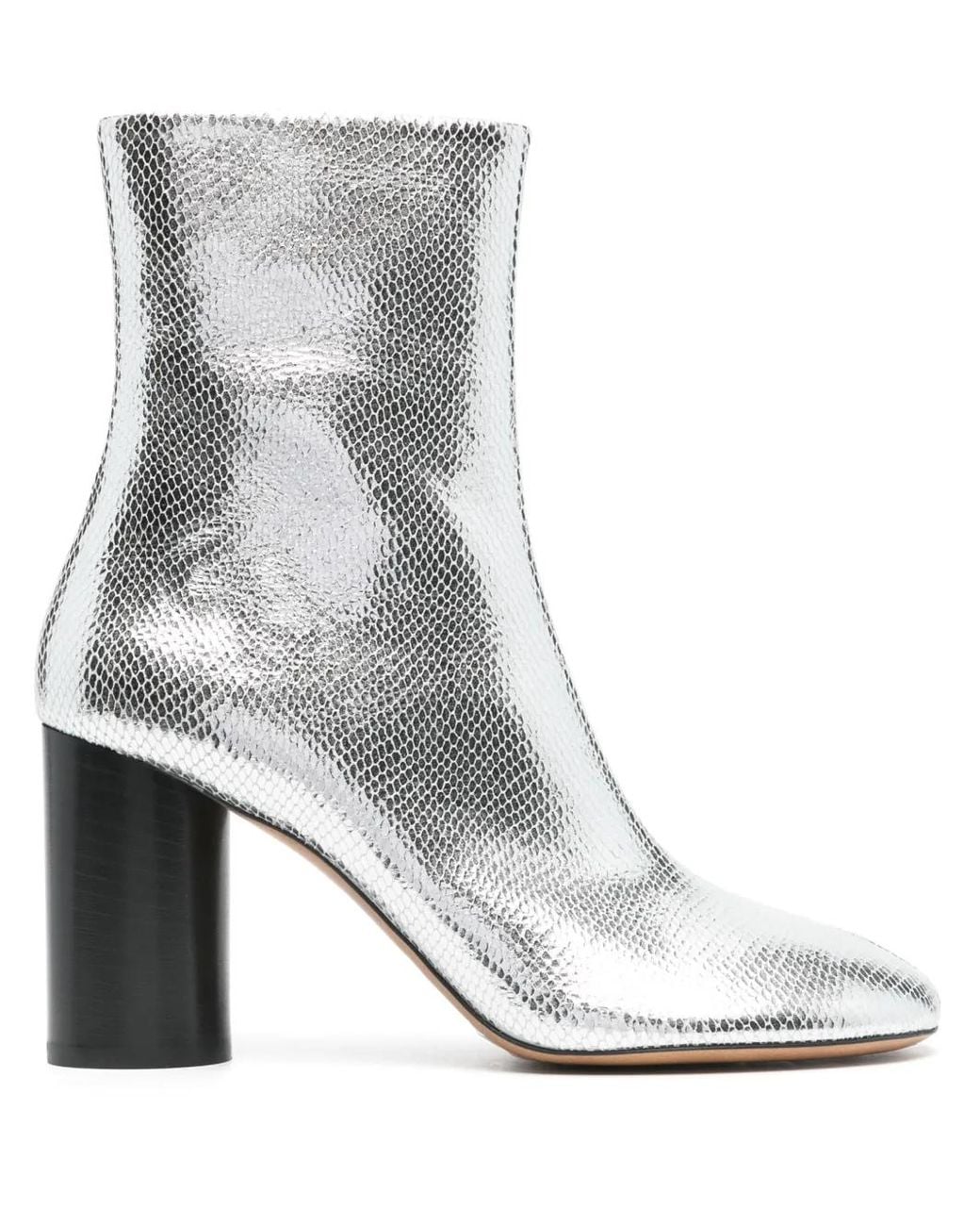 Isabel Marant White Labee 90Mm Leather Boots