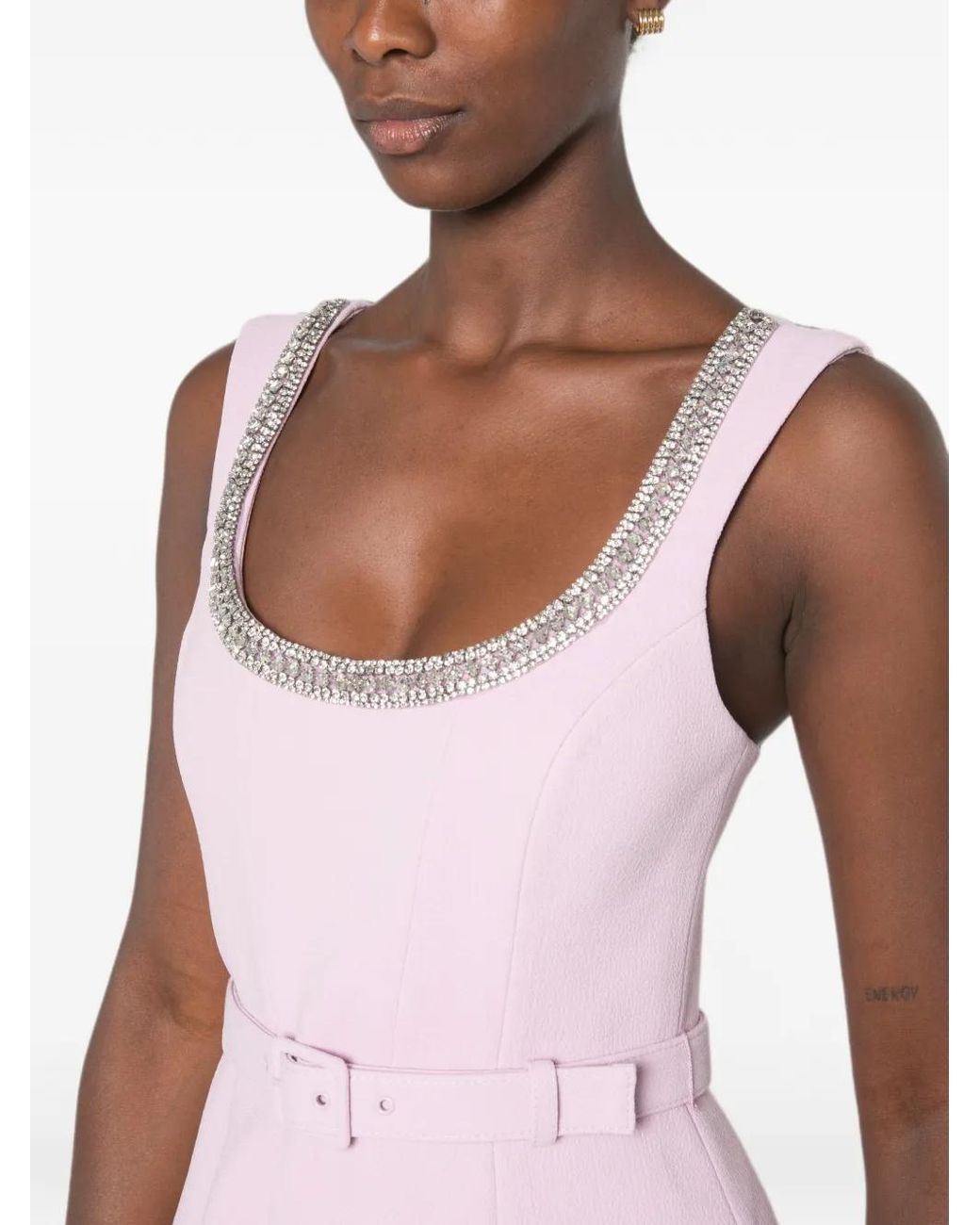 Rebecca Vallance Pink Yolanda Midi Dress