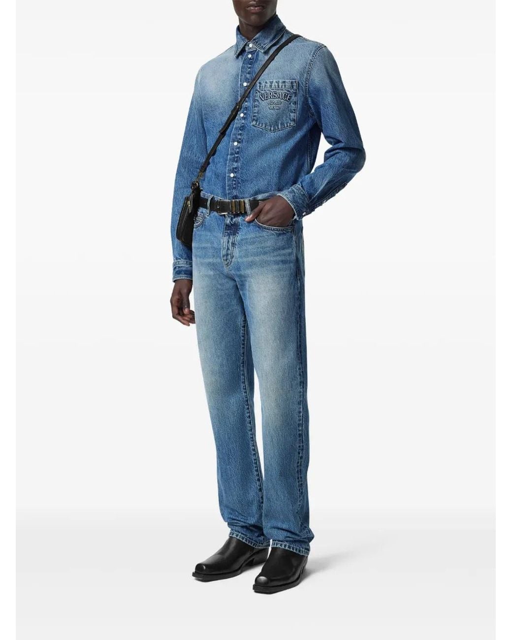 Versace Blue Shirts for men
