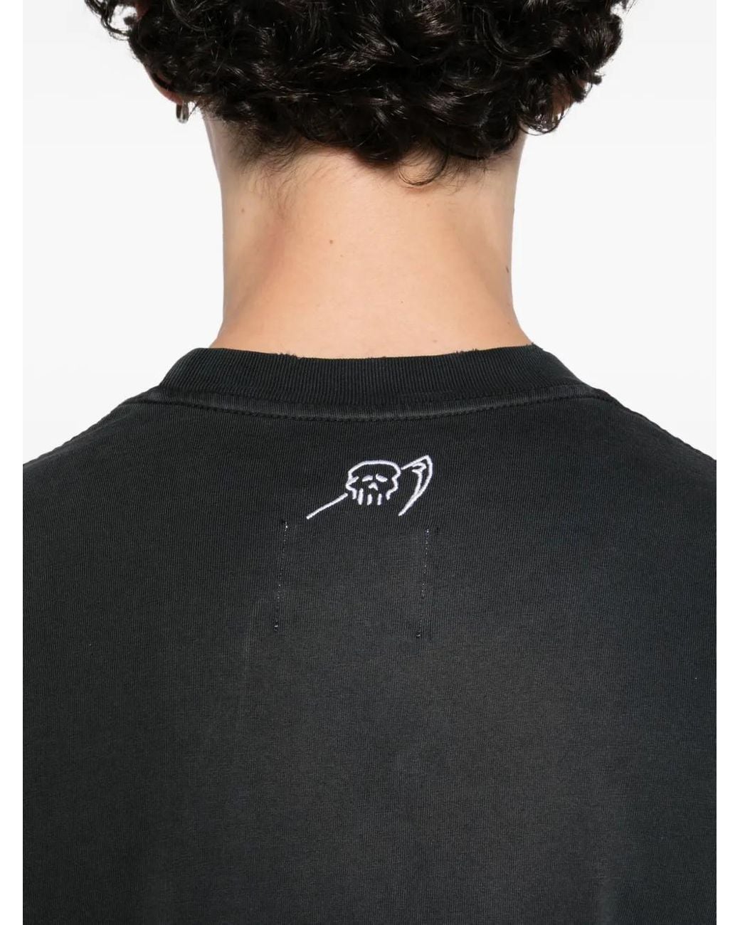Warren Lotas Black Graphic-Print T-Shirt for men