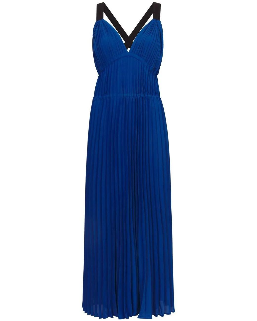 Proenza Schouler Blue Broomstick Pleated Tank Dress
