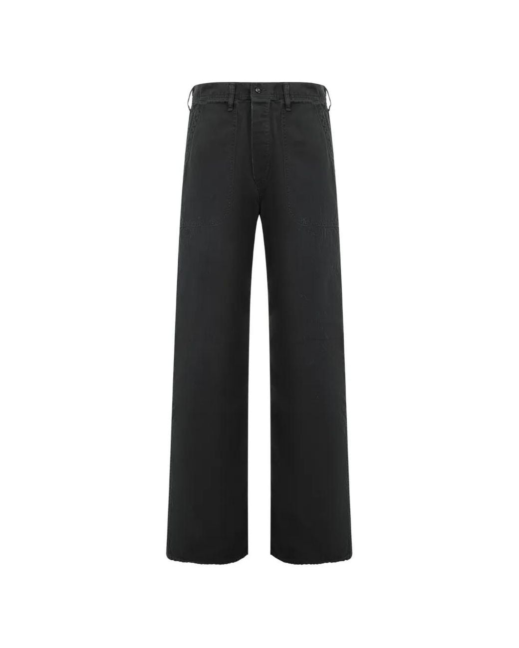 Fullcount Black Seamen's Trousers for men