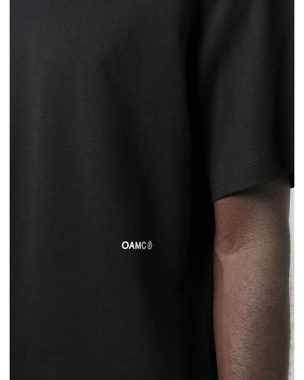 OAMC Black Slime Cotton T-Shirt for men