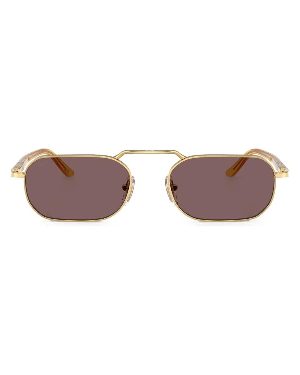Persol Brown Oval-Frame Sunglasses