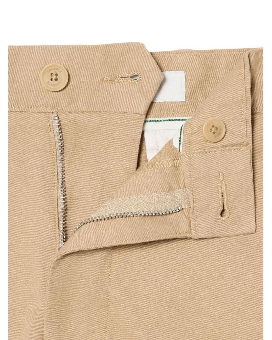 Lacoste Natural Bermuda À Logo for men