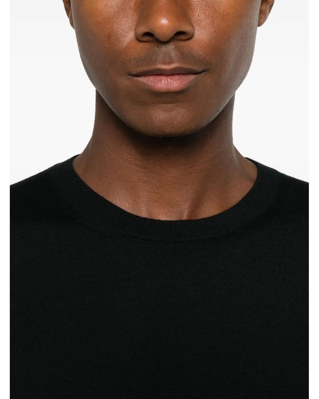Tom Ford Black Crew-Neck Long-Sleeve Sweater for men