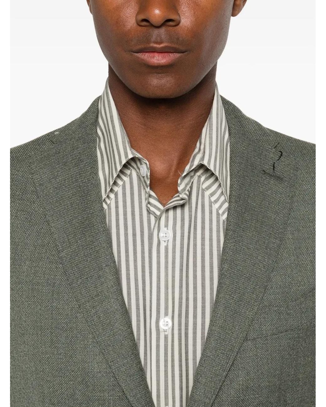 Boglioli Gray K-Jacket Single-Breasted Patch-Pocket Blazer for men