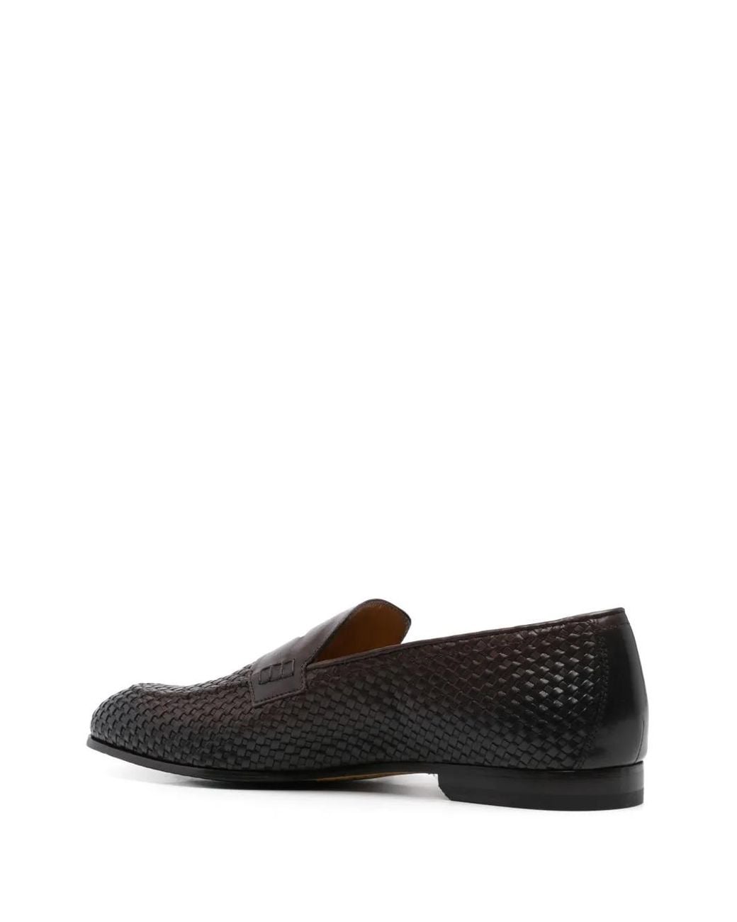 Doucal's Gray Leather Loafers for men