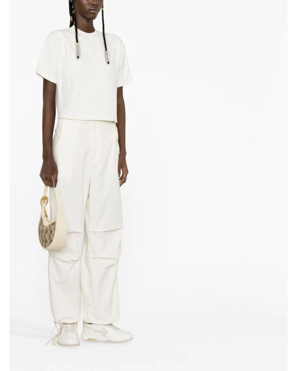 Off-White c/o Virgil Abloh White Printed Cotton T-Shirt