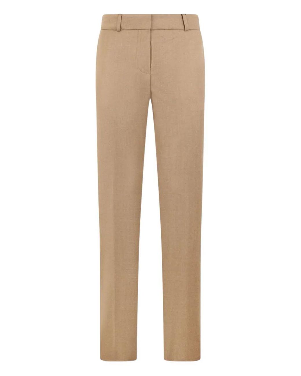 Brooks Brothers Natural Flannel Virgin-Wool Trousers