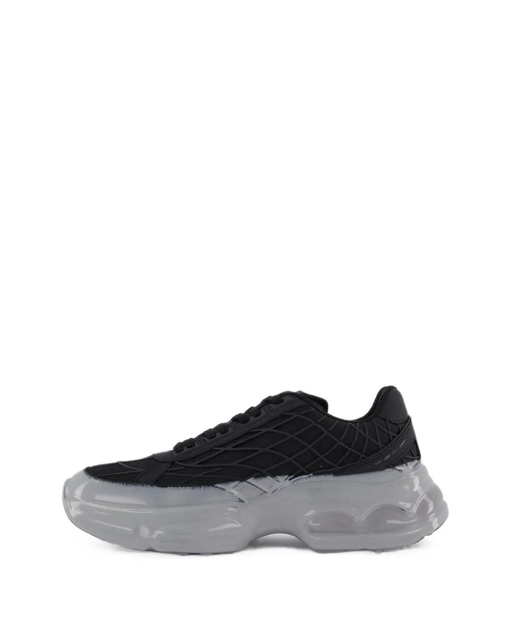 Mallet Black Neptun Dip Mesh Sneakers for men