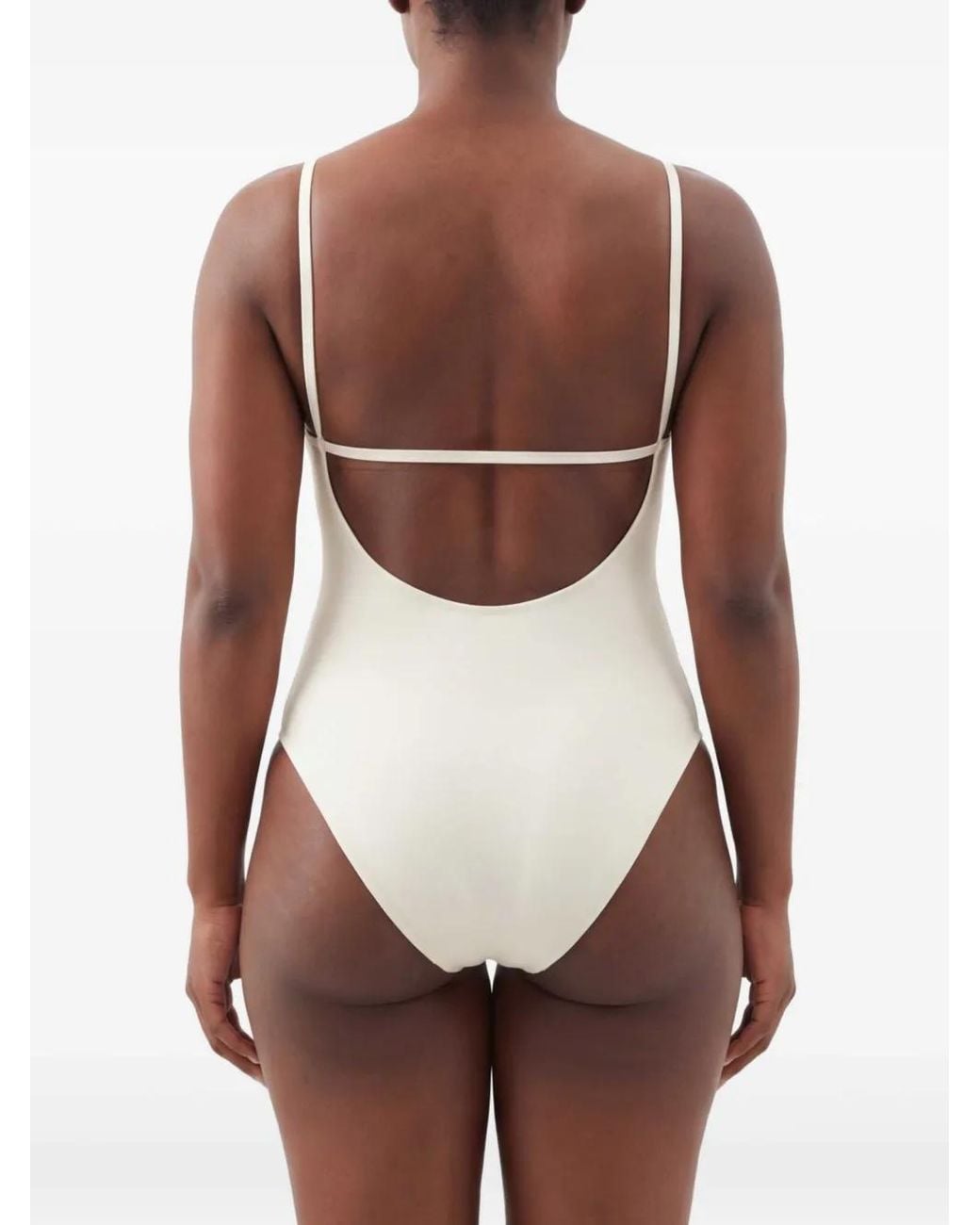 Lido White Spaghetti-Straps One-Piece
