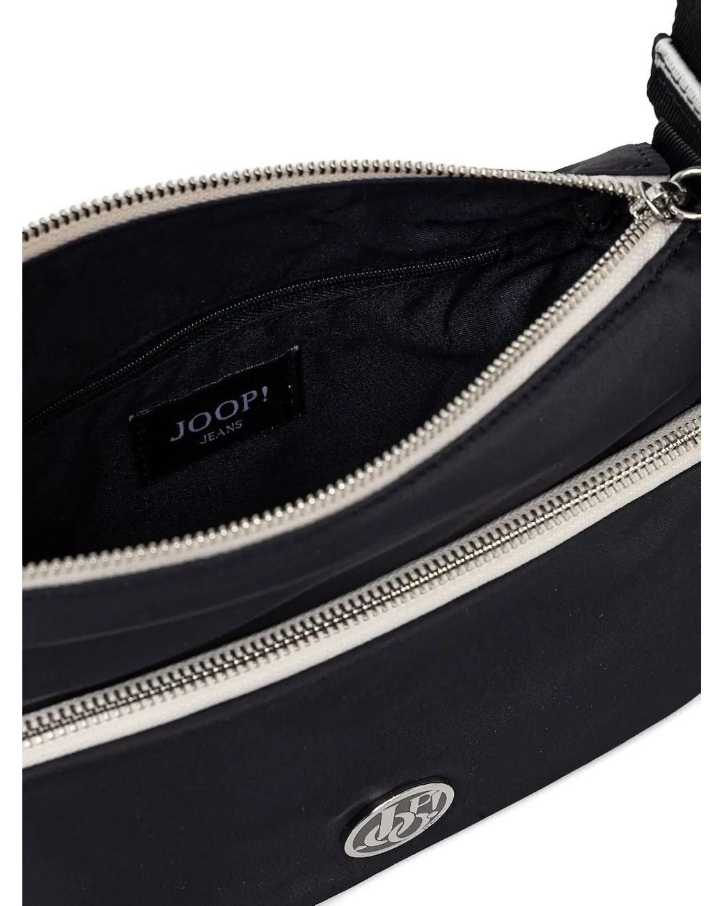 Joop! Black Logo-Strap Zip-Fastening Crossbody Bag