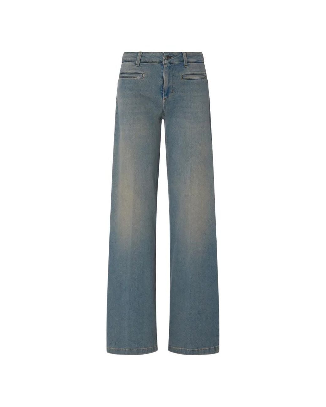 Liu Jo Blue Flare Jeans With Welt Pockets