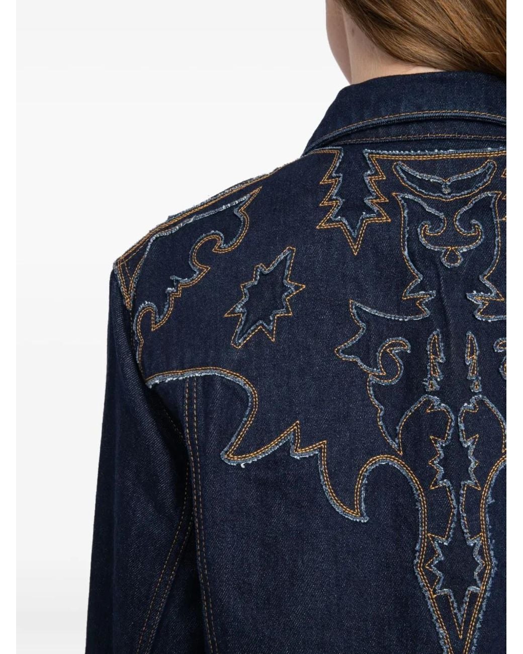 Zadig & Voltaire Blue Bases Western Denim Jacket