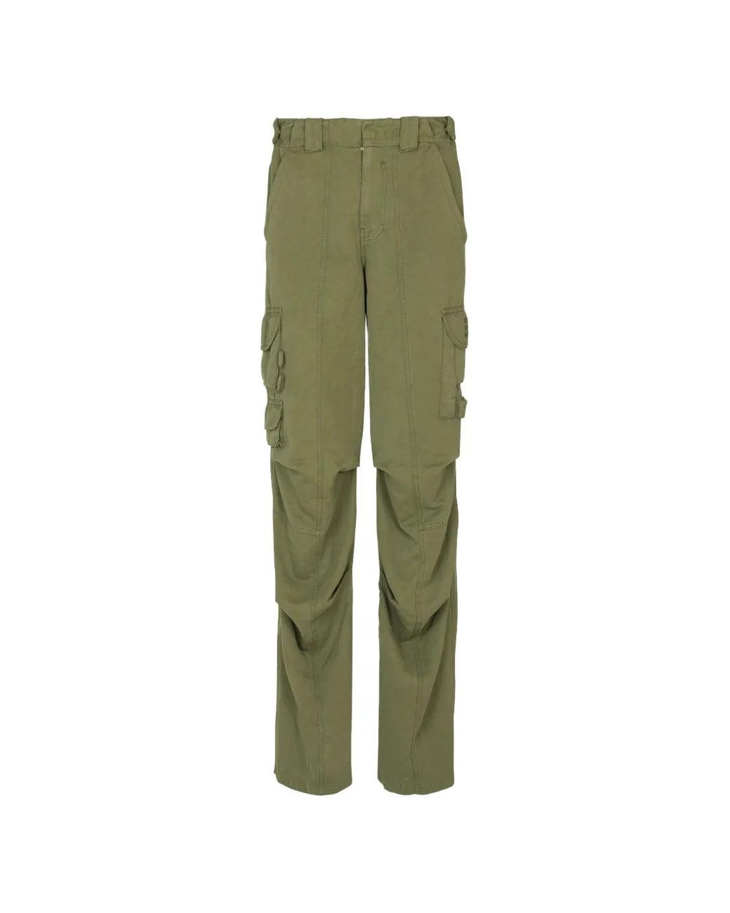 Balmain Green Stamp Cargo Pants for men