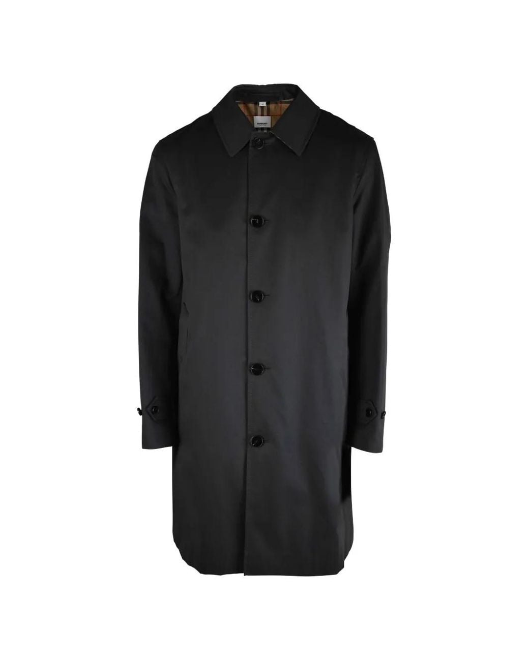 Burberry Black Single-Breasted Coat for men