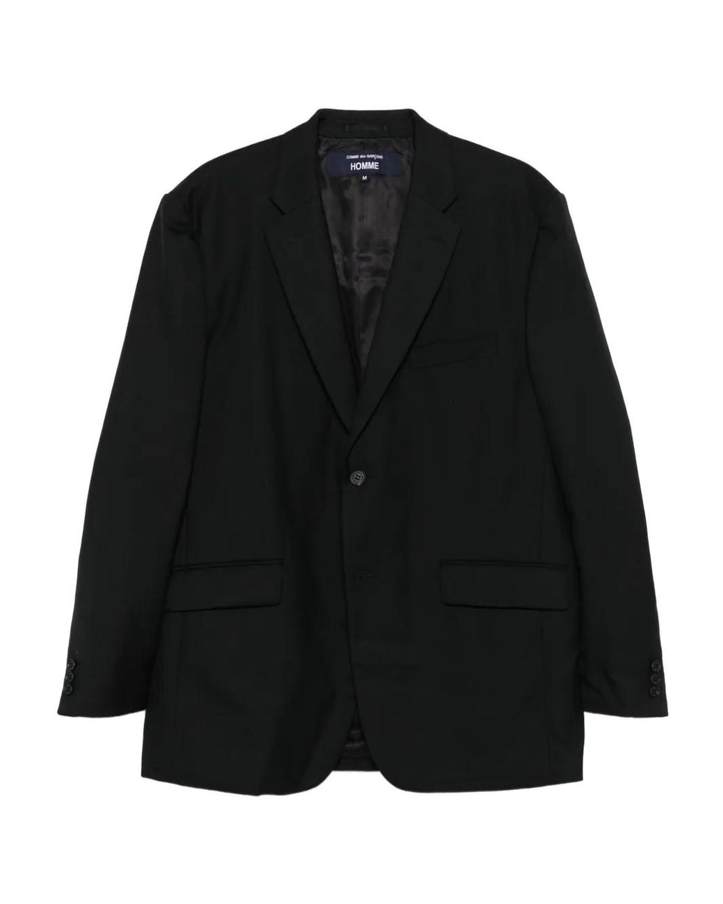 Comme des Garçons Black Single-Button Wool Blazer for men
