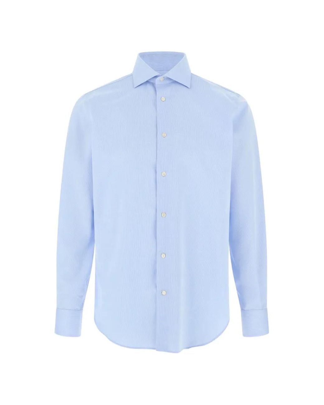 Boggi Blue Checked Cotton Non-Iron Regular-Fit Shirt for men
