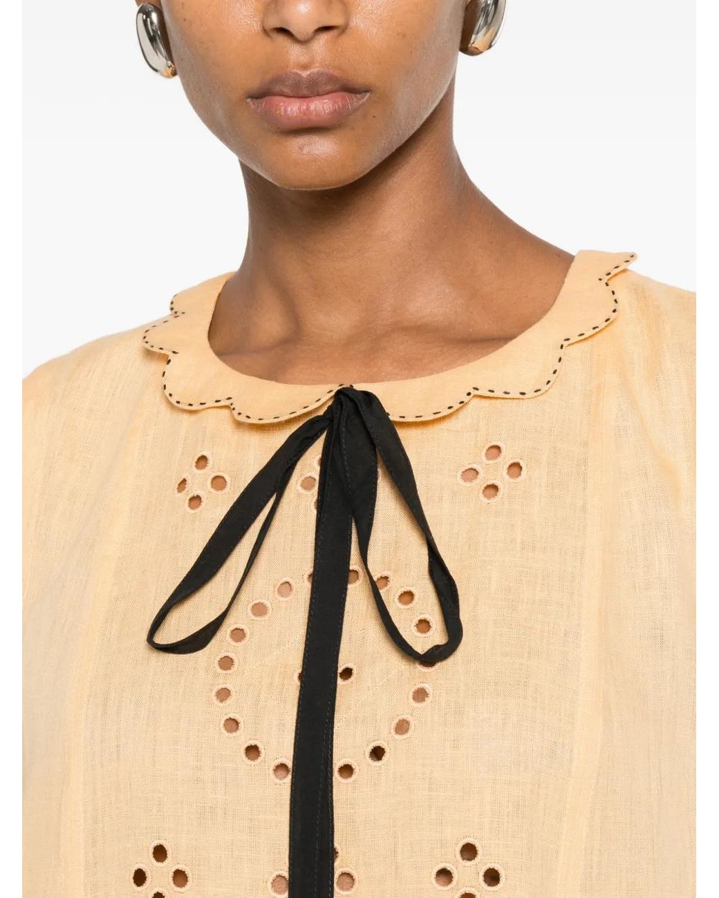Vita Kin Natural Kiki Broderie Midi Dress