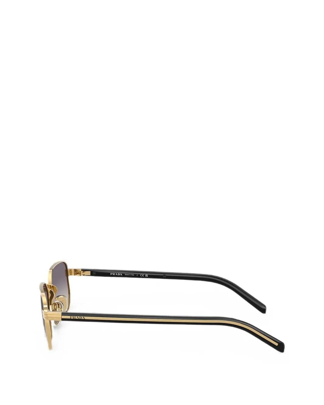 Prada Metallic Logo-Detail Sunglasses