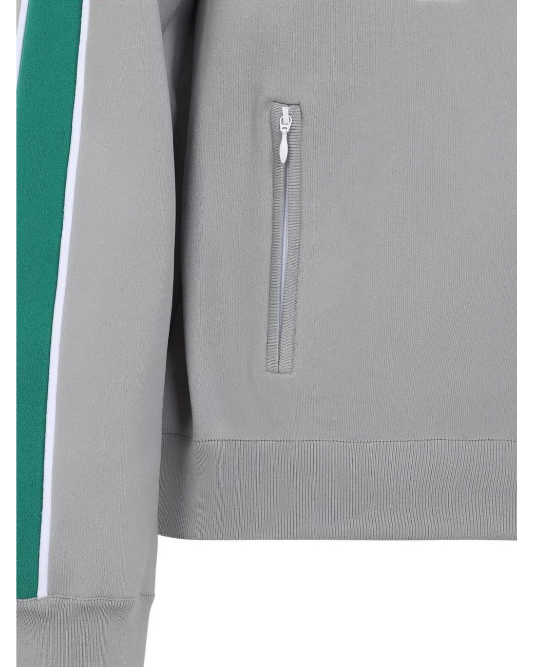 Miu Miu Gray Logo Nylon Cardigan