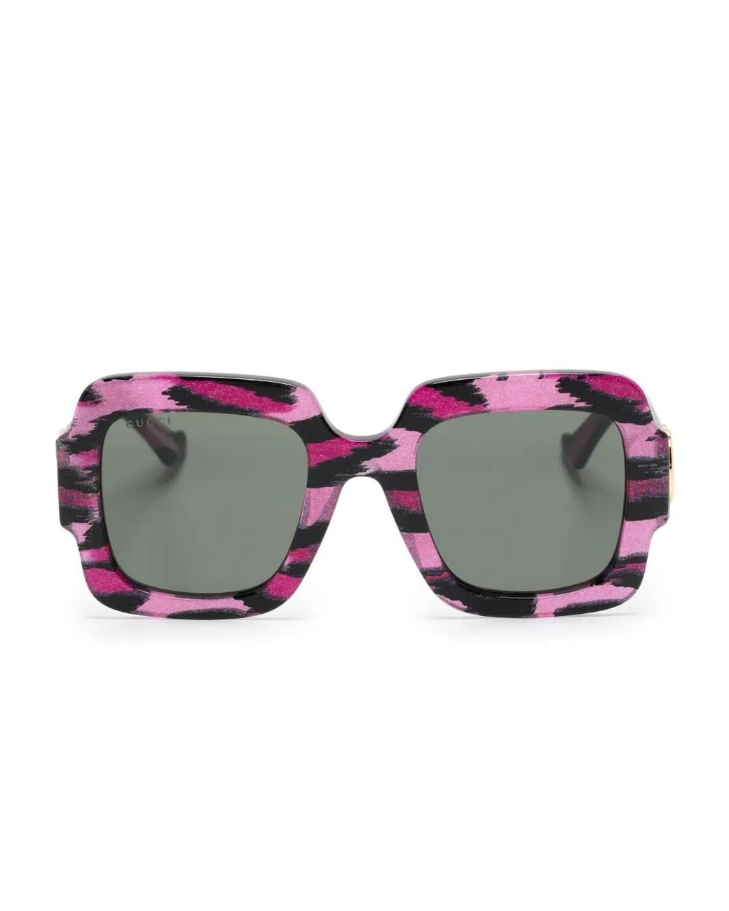 Gucci Multicolor Double-G Oversize-Frame Sunglasses