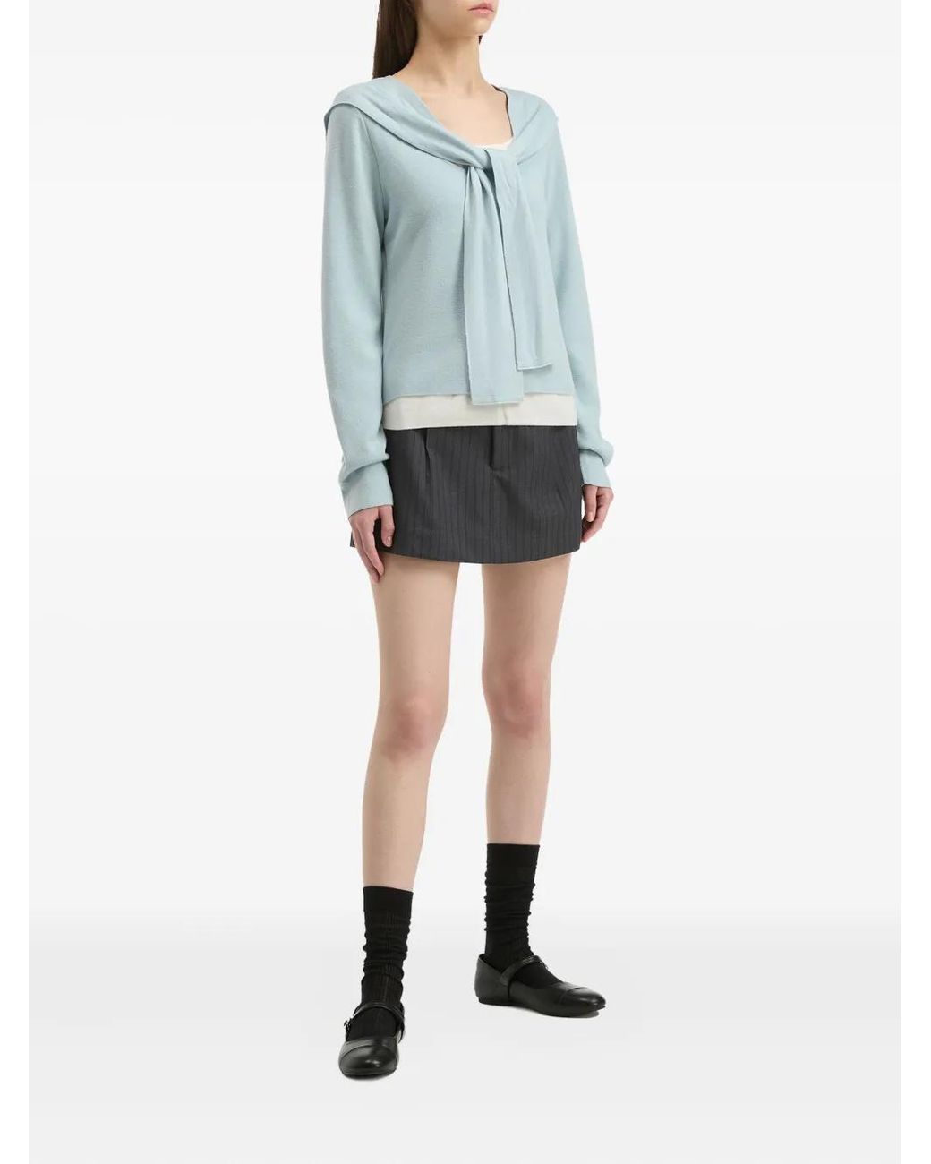 B+ AB Black Stripe-Pattern Shorts